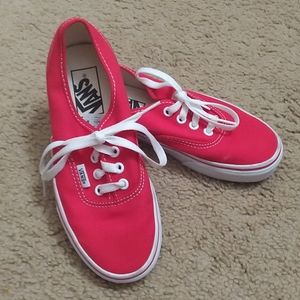 Authentic red Vans